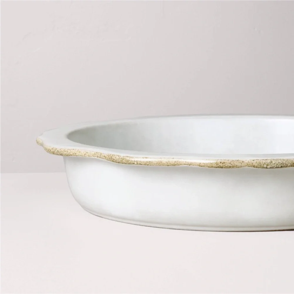 Carved Edge Pie Plate Sour Cream - Hearth & Hand™ with Magnolia